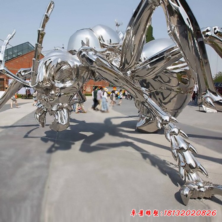 不锈钢创意动物雕塑大型抽象蚂蚁金属铁艺公园广场装饰品景观摆件101467