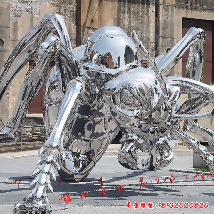 不锈钢创意动物雕塑大型抽象蚂蚁金属铁艺公园广场装饰品景观摆件101469