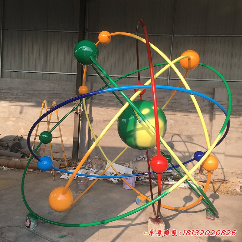 不锈钢星球雕塑,不锈钢校园雕塑 (2)