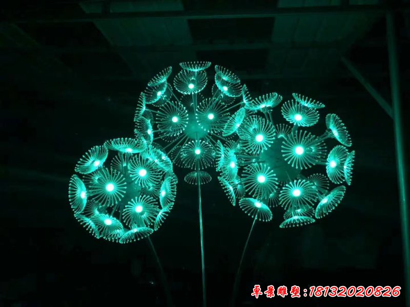 公园不锈钢蒲公英雕塑