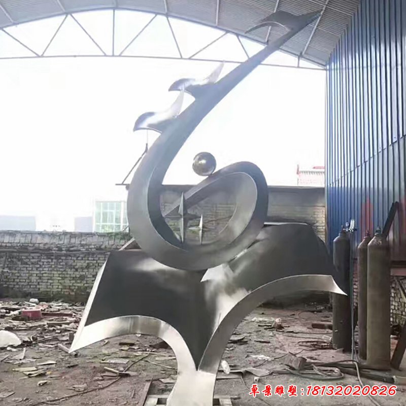 不锈钢抽象科技 广场景观雕塑