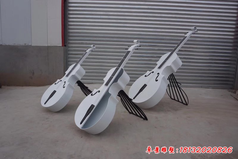不锈钢小提琴雕塑 (3)