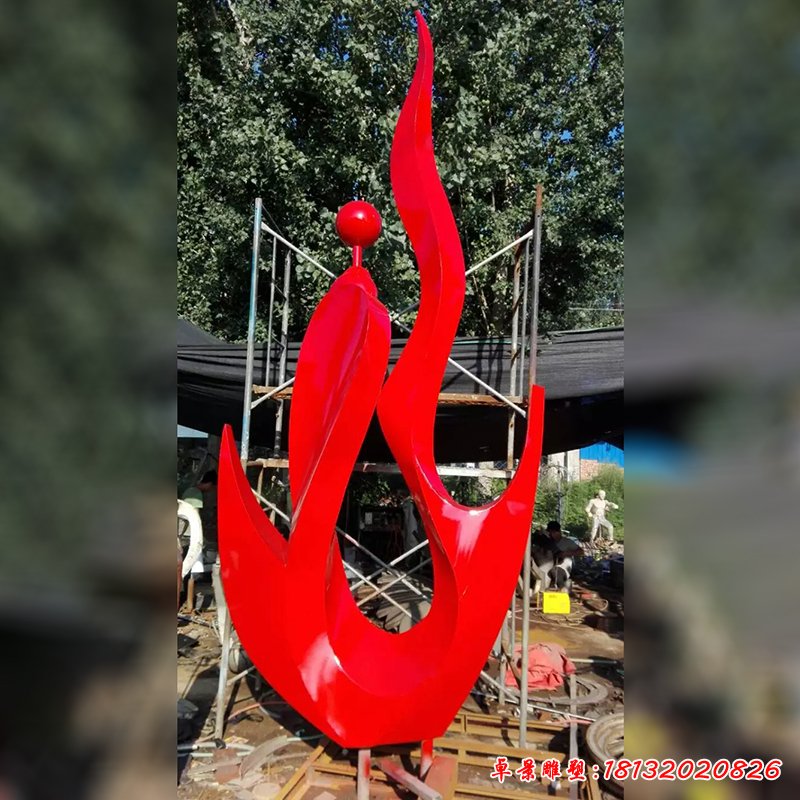 不锈钢火苗雕塑,广场不锈钢雕塑
