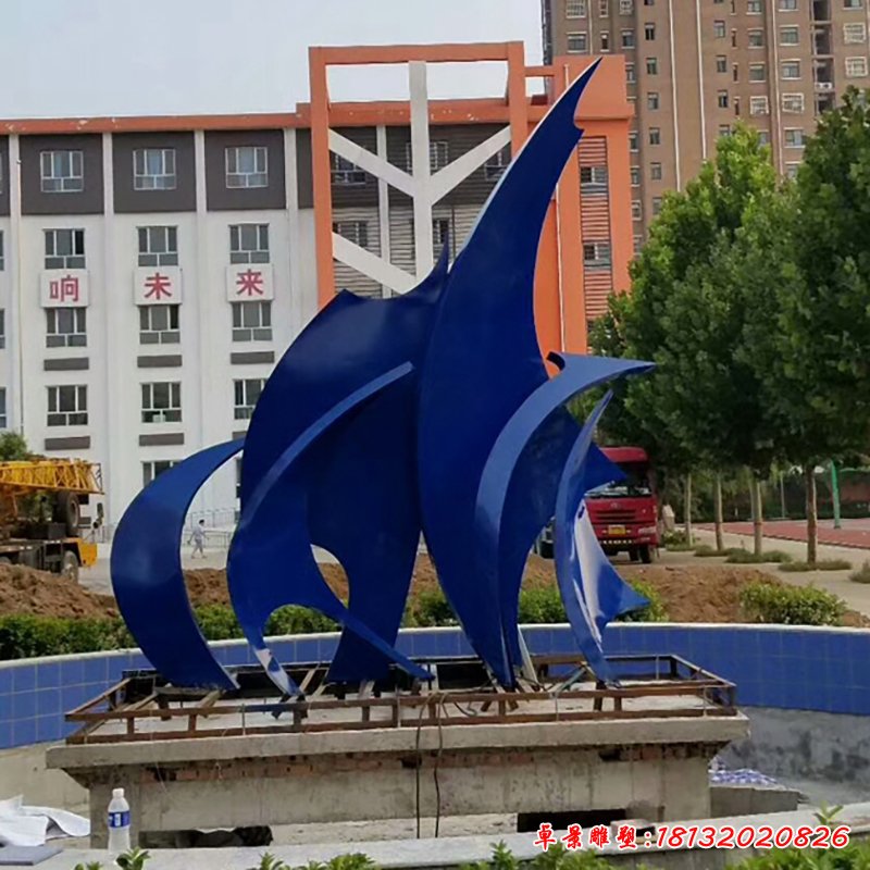 不锈钢抽象 小区景观雕塑