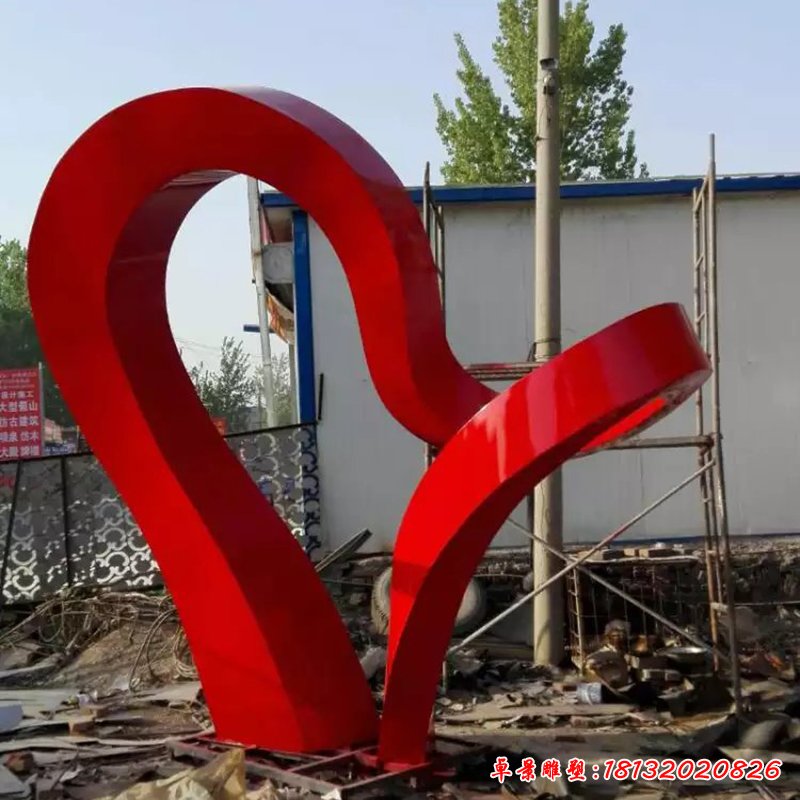 不锈钢彩带雕塑,不锈钢抽象雕塑 (3)