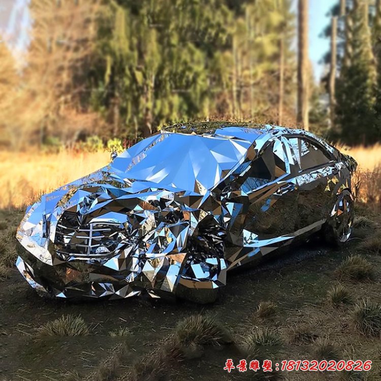 不锈钢车模雕塑