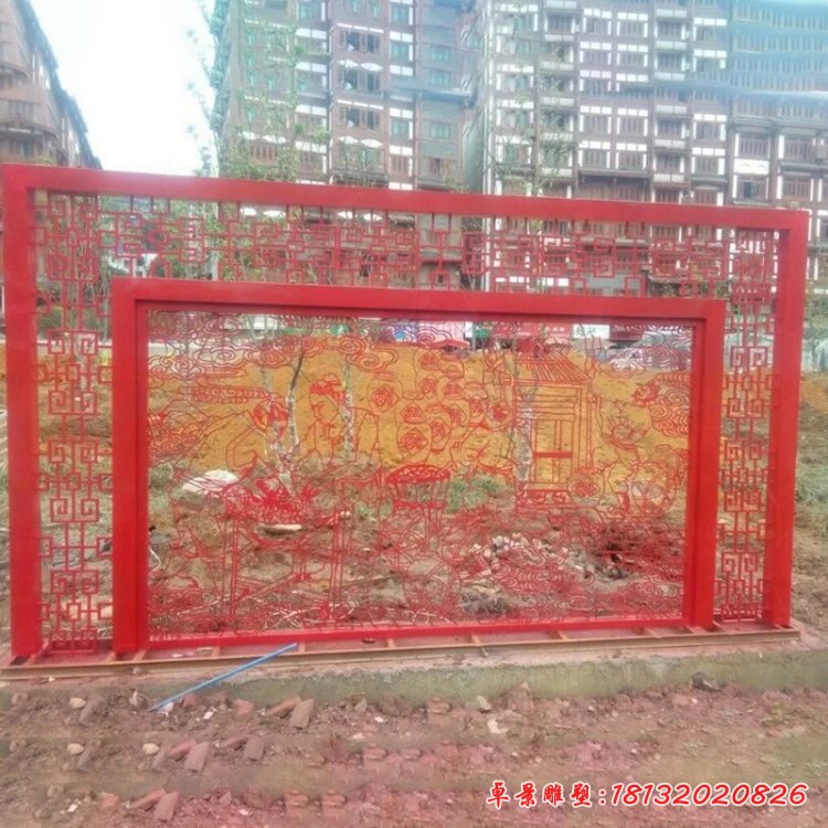 不锈钢剪纸雕塑,公园不锈钢景观雕塑