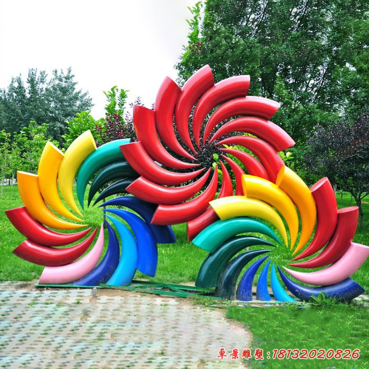 不锈钢烟花景观雕塑