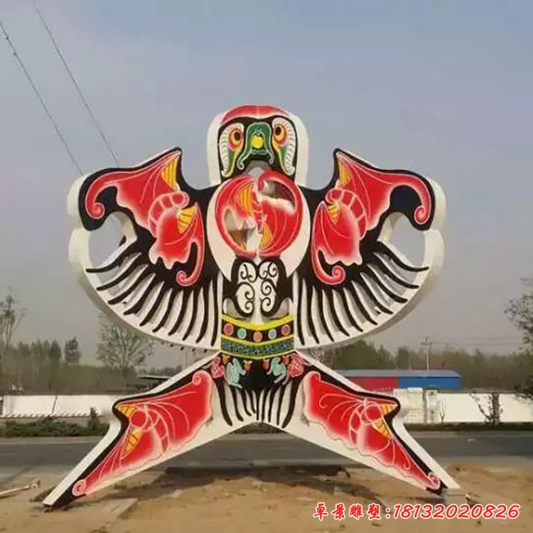 不锈钢风筝雕塑,广场风筝不锈钢雕塑 (1)