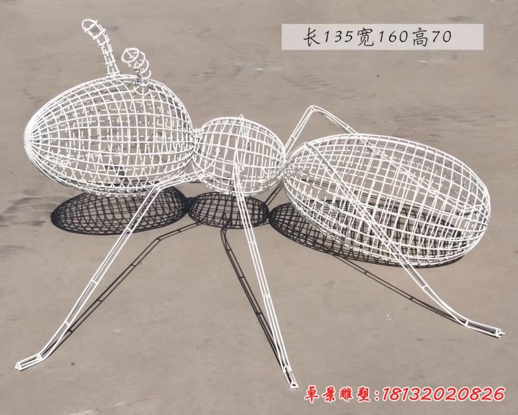 镂空不锈钢蚂蚁雕塑 (4)