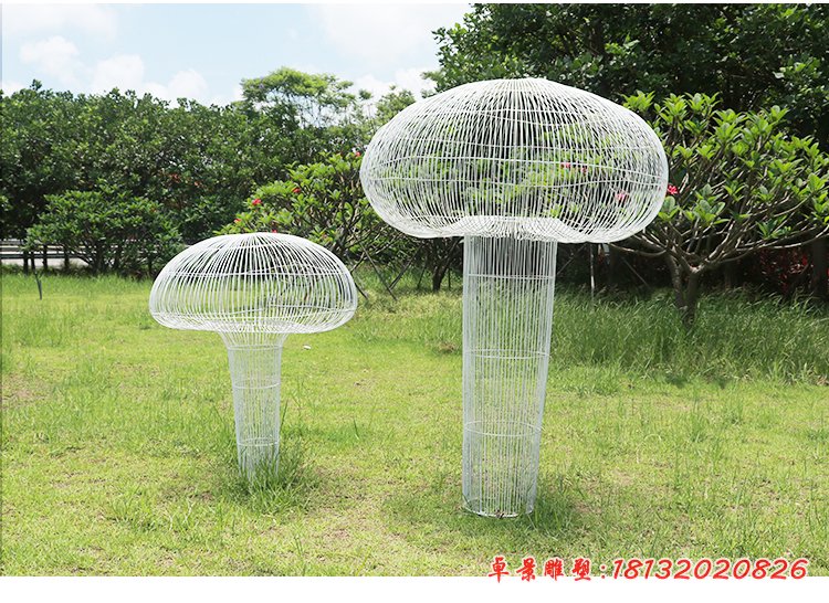 不锈钢蘑菇雕塑 (11)