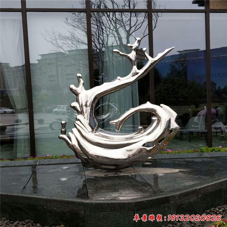 大型不锈钢雕塑定制【不锈钢材质】不锈钢海浪雕塑样式美观 不锈钢雕塑定做价格低16426421