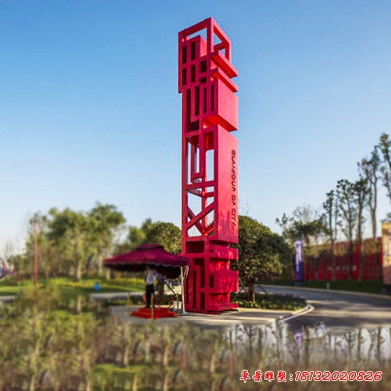 可定制指引牌户外大型广场商场门口导向牌指示牌地标性精神堡垒64224