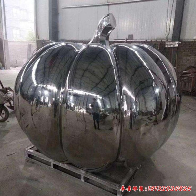 不锈钢南瓜造型雕塑