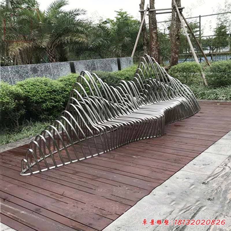 公园不锈钢镂空假山雕塑 (1)