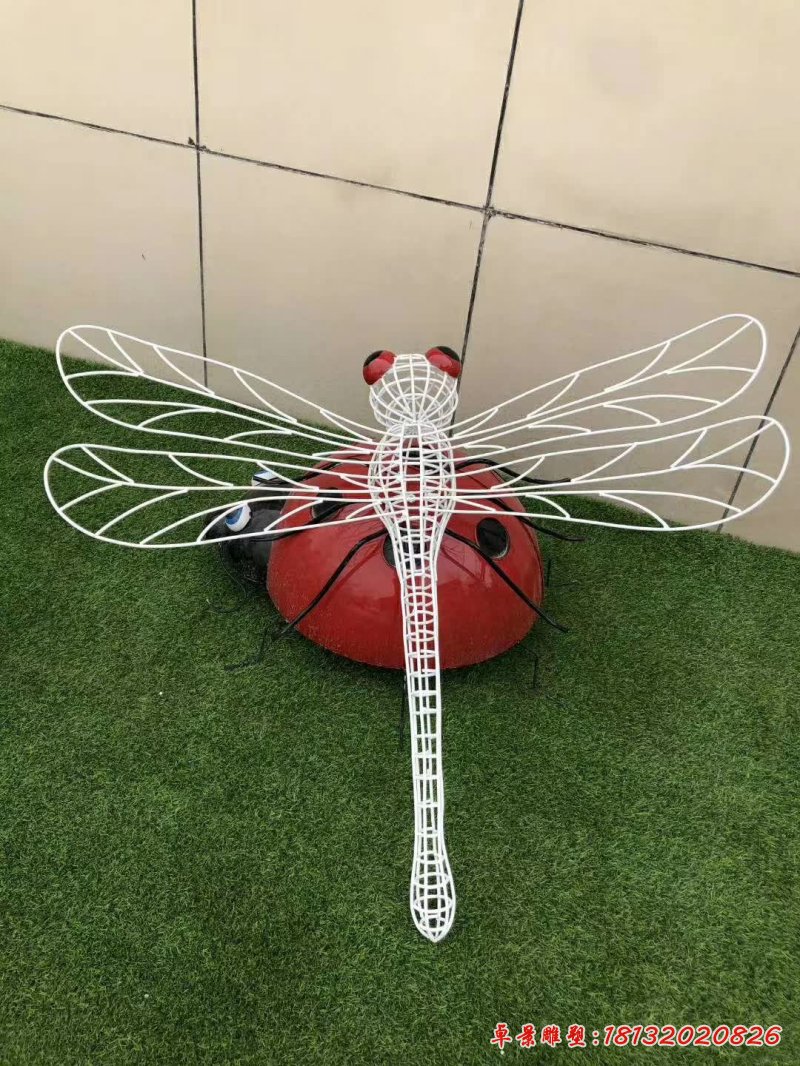 不锈钢镂空蜻蜓雕塑 (7)