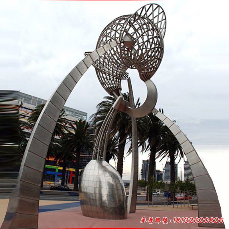 不锈钢海螺雕塑   广场景观摆件 (1)[1]