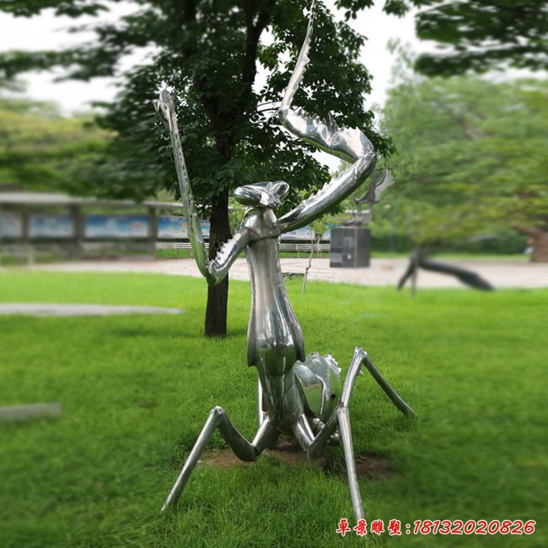 不锈钢螳螂雕塑 (3)[1]
