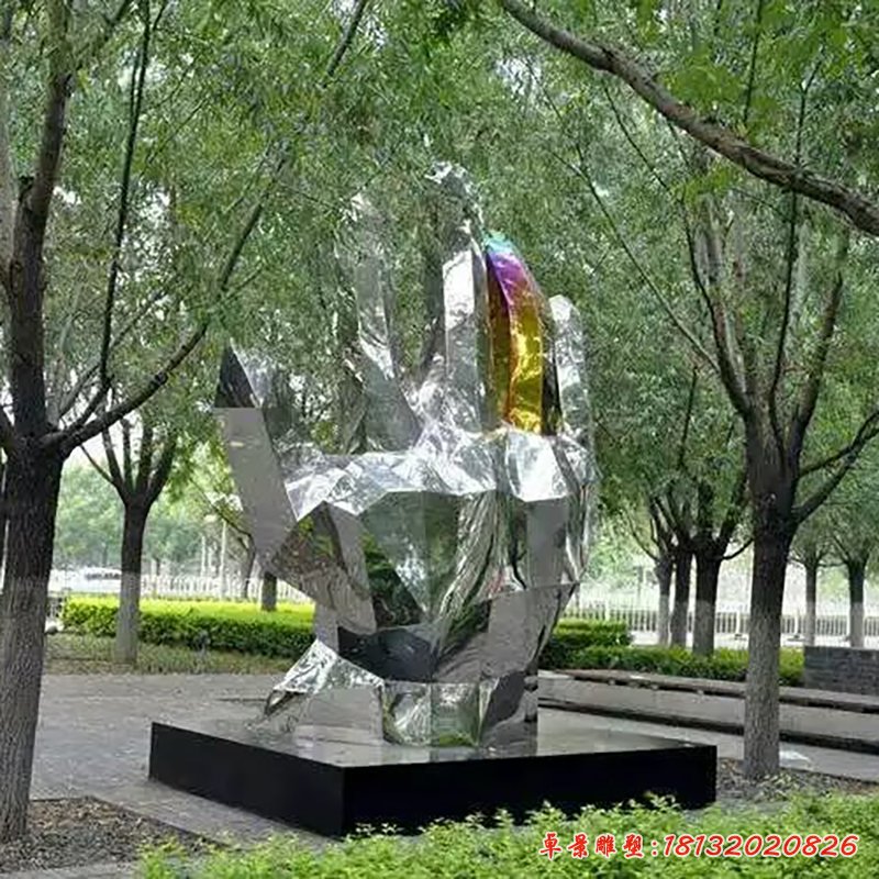不锈钢手雕塑,公园不锈钢手掌雕塑 (4)