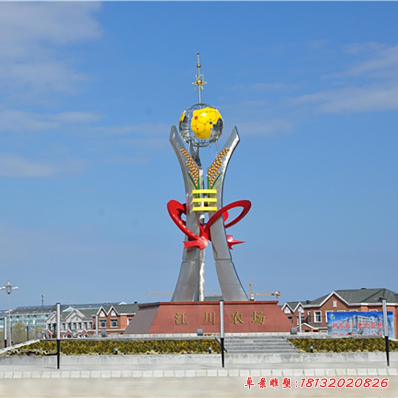 不锈钢雕塑收获景观雕塑