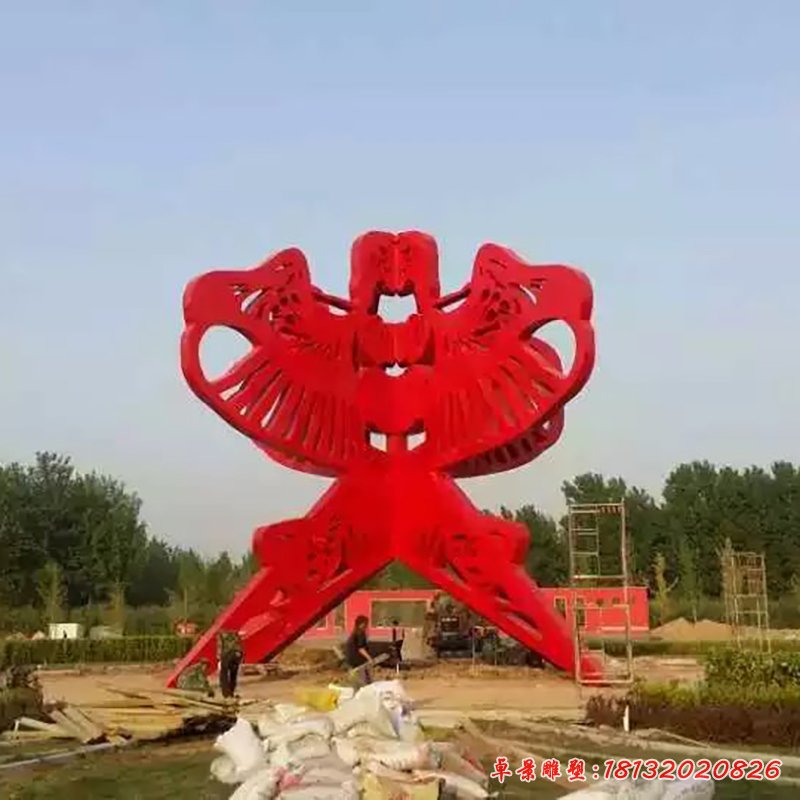 不锈钢风筝雕塑,广场风筝不锈钢雕塑 (3)