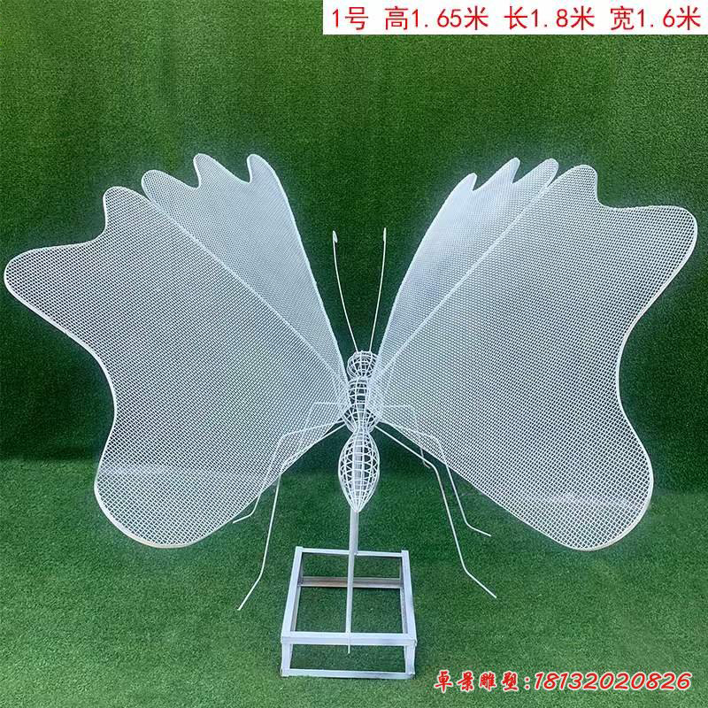 镂空动物蝴蝶不锈钢雕塑 (2)