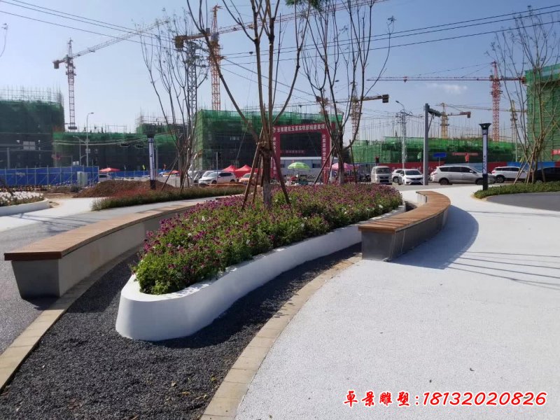 不锈钢大型花池雕塑 (6)