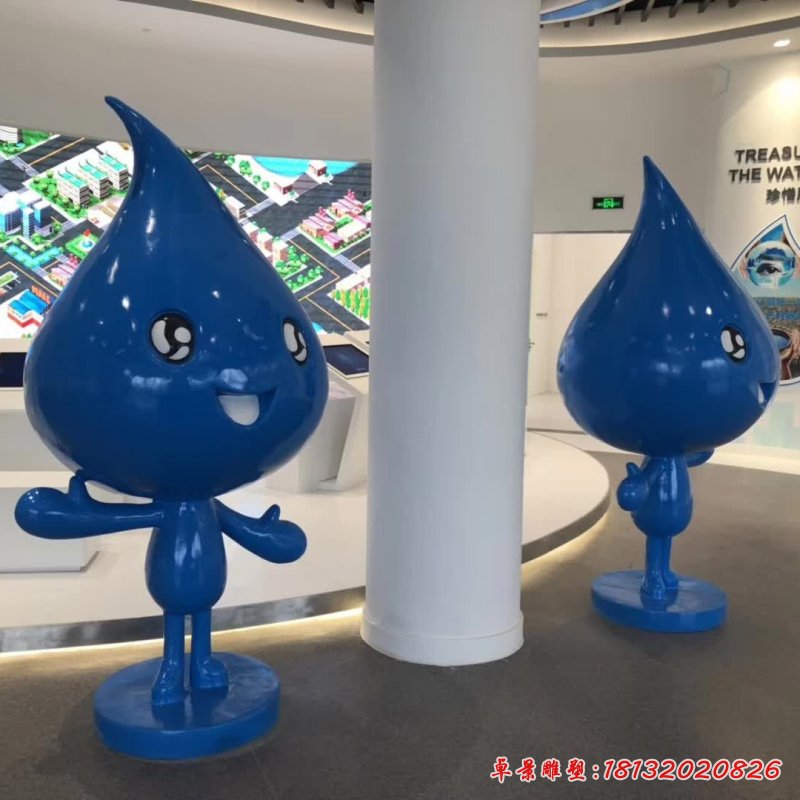 不锈钢室内水滴雕塑 (1)_副本