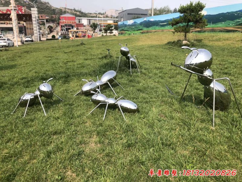 不锈钢蚂蚁动物雕塑 (7)