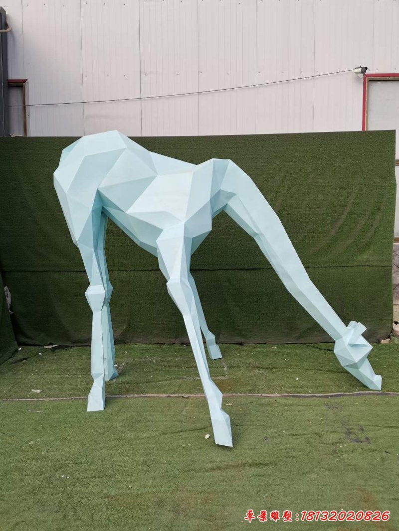 不锈钢长颈鹿雕塑 (16)