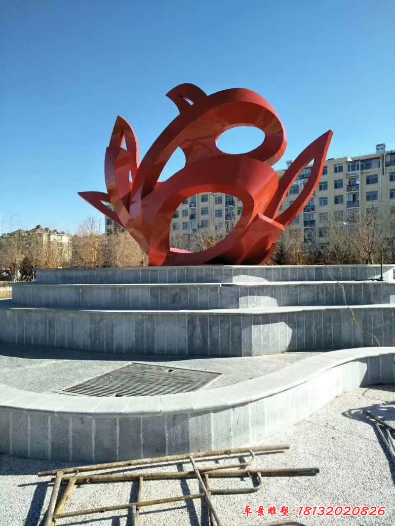 不锈钢城市景观雕塑 (48)
