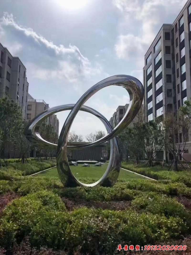 不锈钢城市景观雕塑 (50)