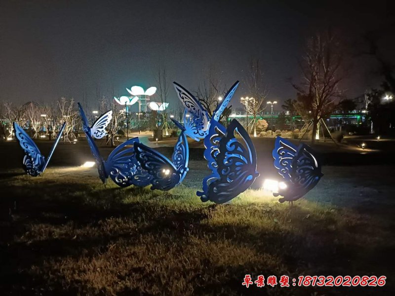 不锈钢蝴蝶雕塑 (16)