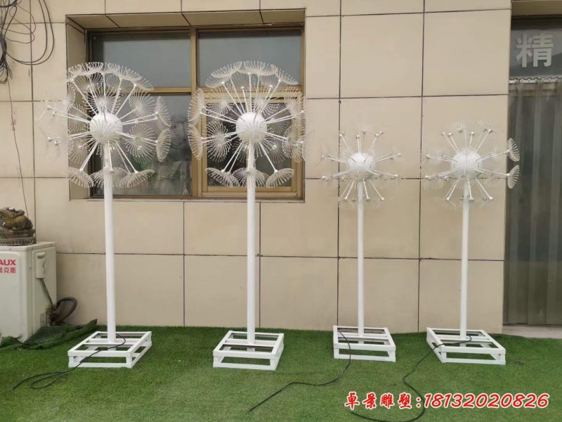 不锈钢蒲公英雕塑 (2)