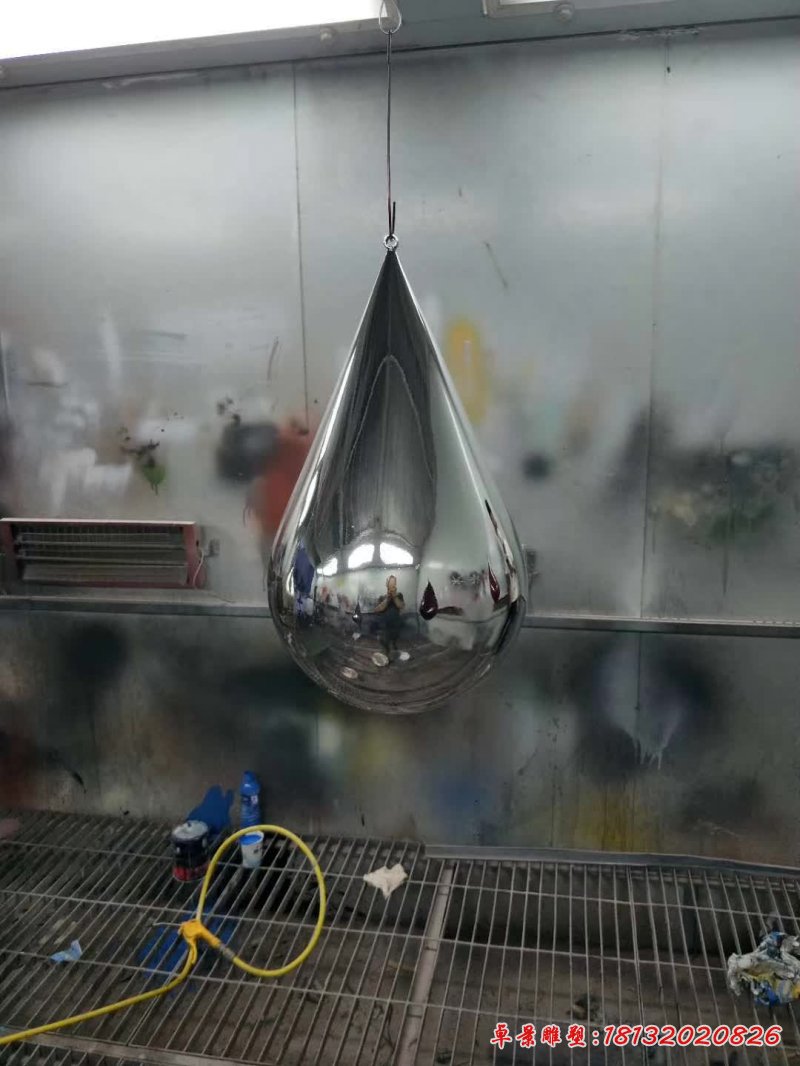 不锈钢水滴景观雕塑 (5)
