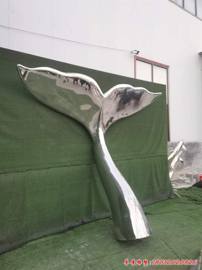 不锈钢抽象翅膀雕塑 (4)