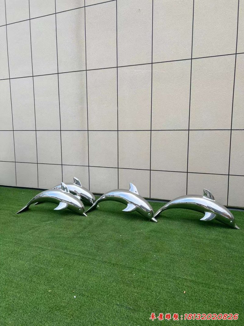 不锈钢镜面海豚_3