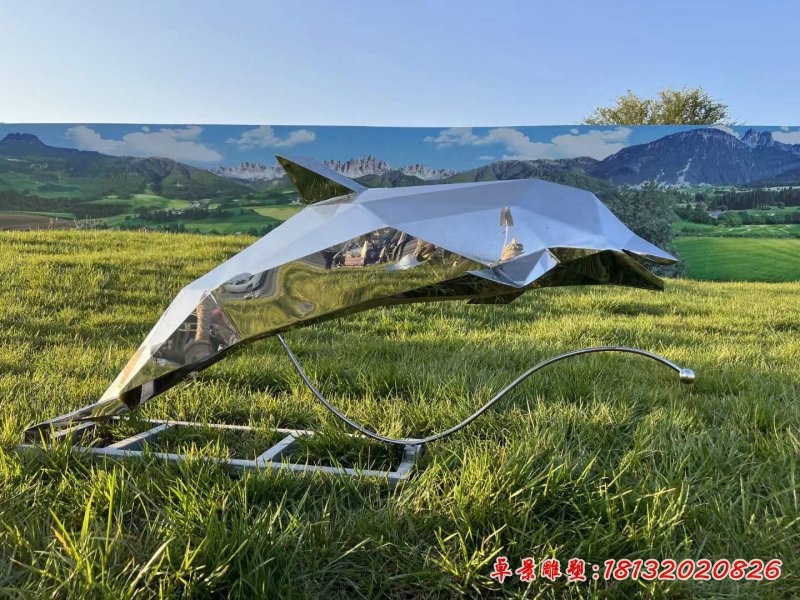 不锈钢鲸鱼雕塑 (6)