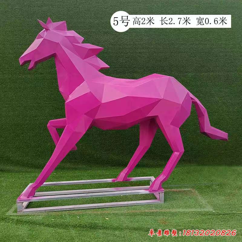 不锈钢马动物雕塑 (17)