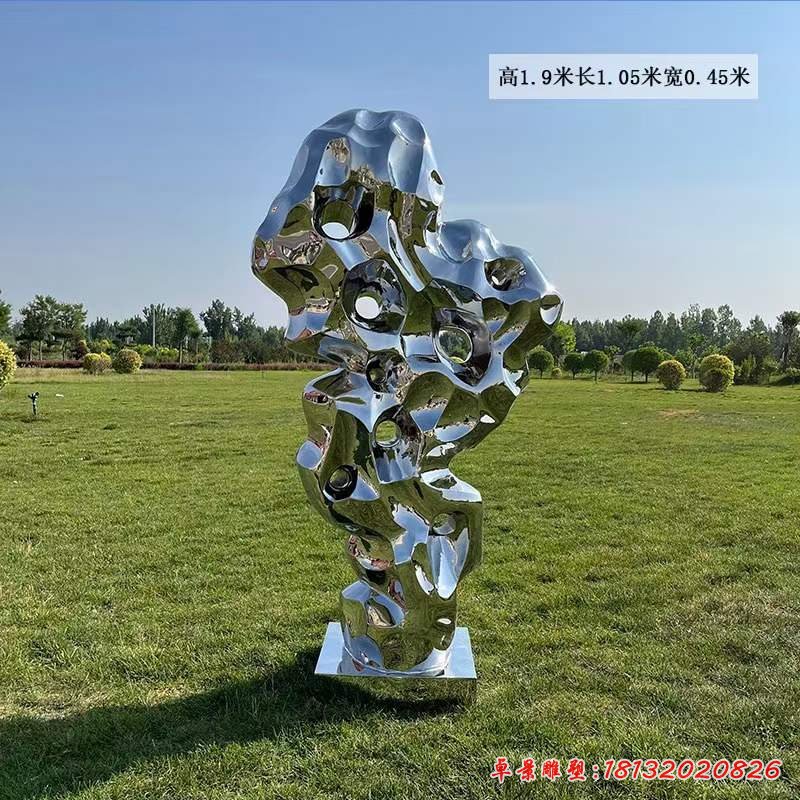 不锈钢太湖石雕塑 (14)
