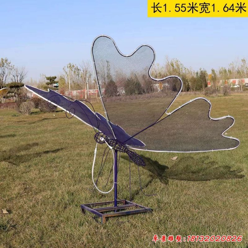 不锈钢大型镂空蝴蝶雕塑_5