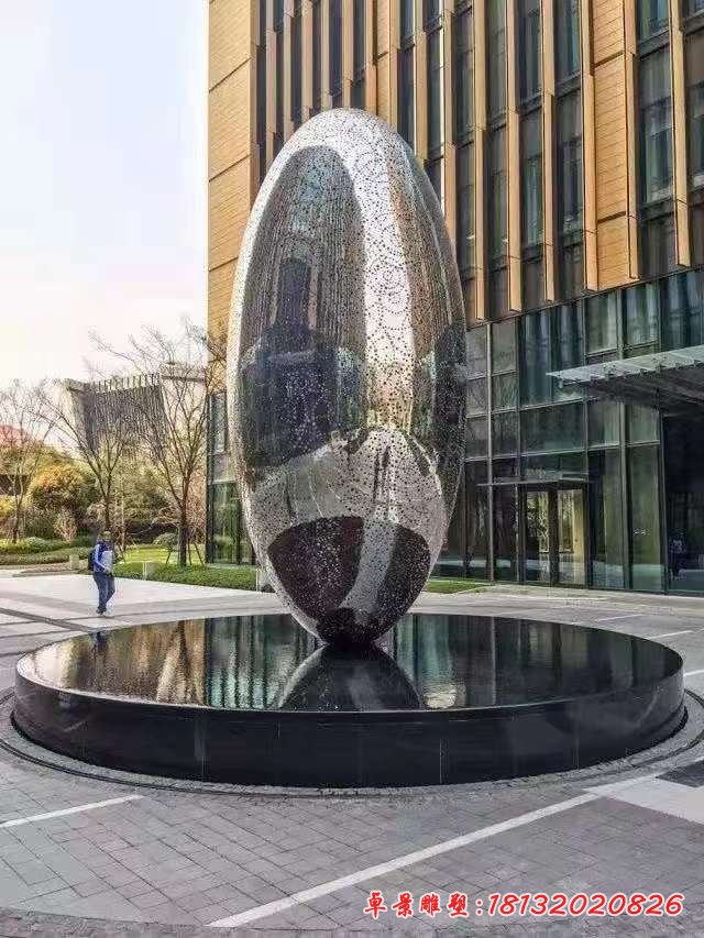 鹅卵石不锈钢雕塑
