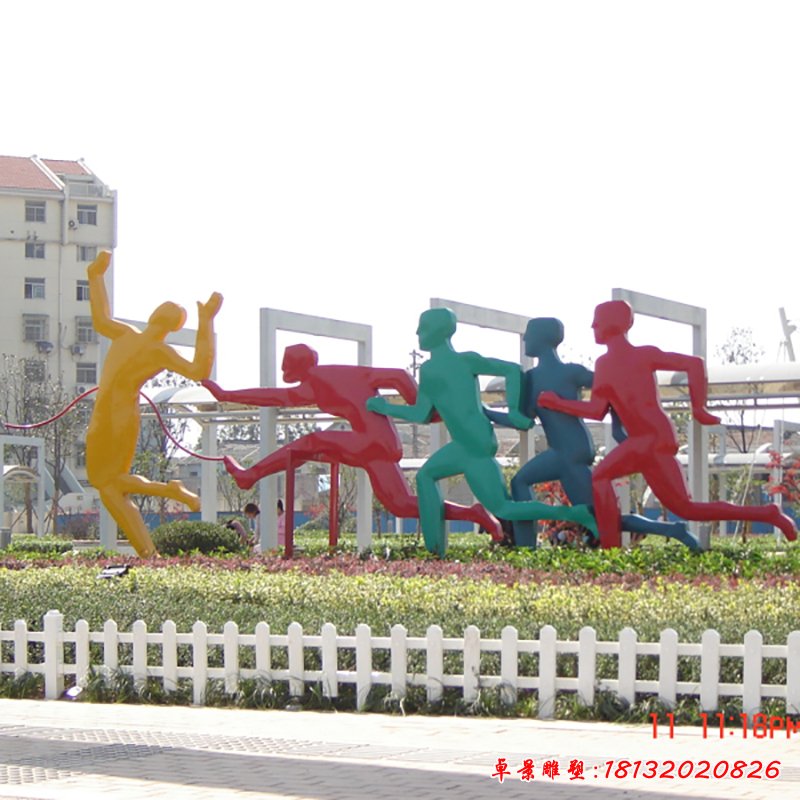 不锈钢运动雕塑,不锈钢抽象运动雕塑 (2)