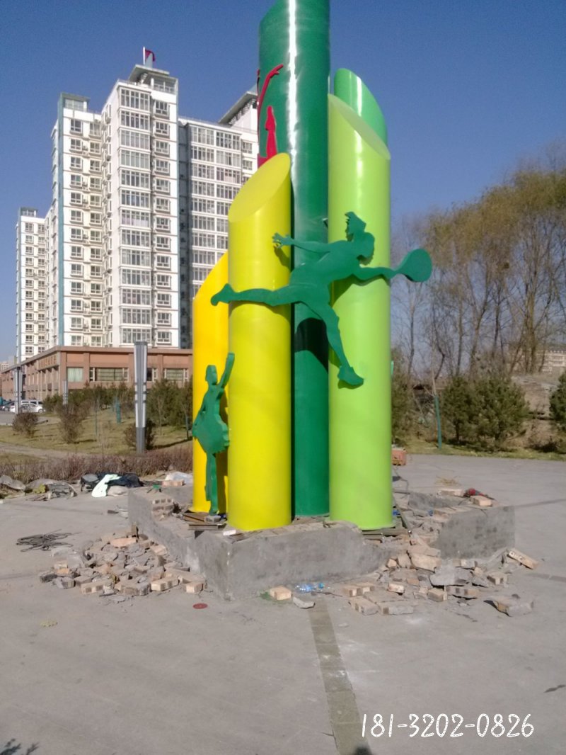不锈钢粉笔雕塑,校园不锈钢景观雕塑 (1)