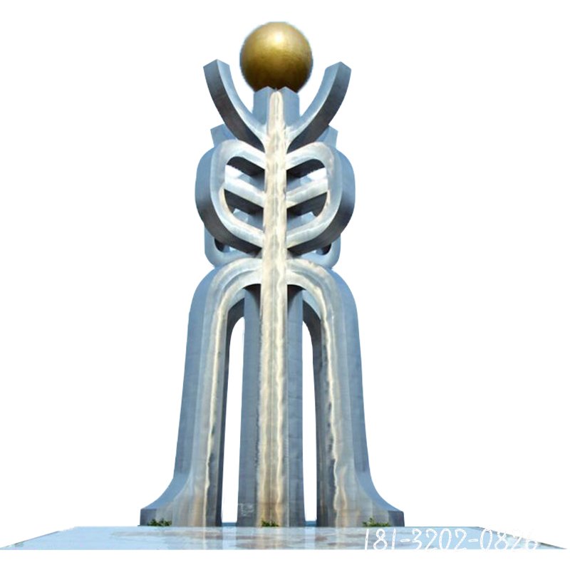 不锈钢和谐共主   广场景观雕塑 (1)[1]