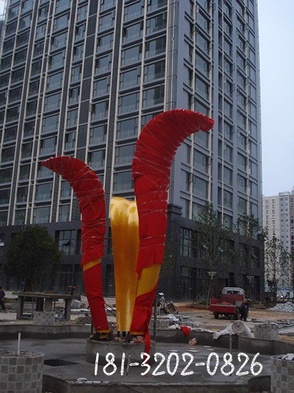 羽毛不锈钢城市雕塑,抽象城市雕塑