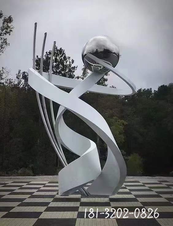 广场不锈钢地标雕塑