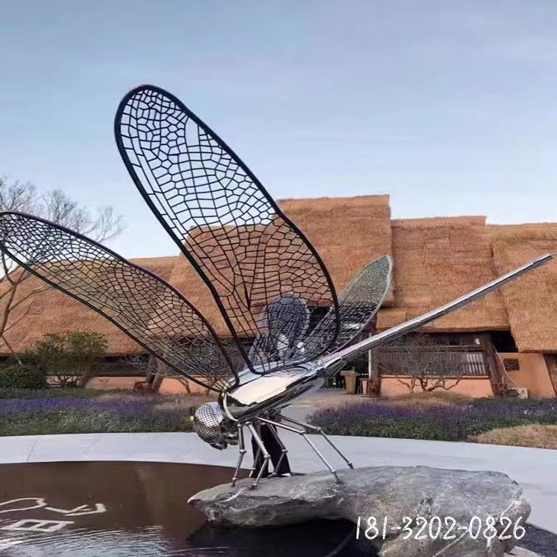 sku图片-不锈钢蜻蜓雕塑