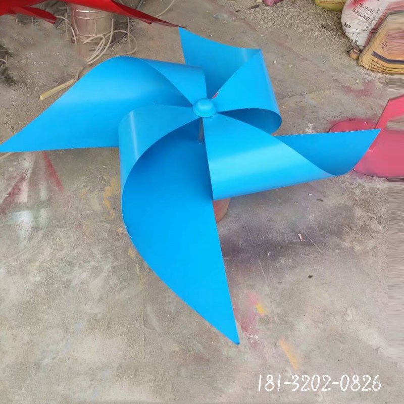 不锈钢风车雕塑 (1)