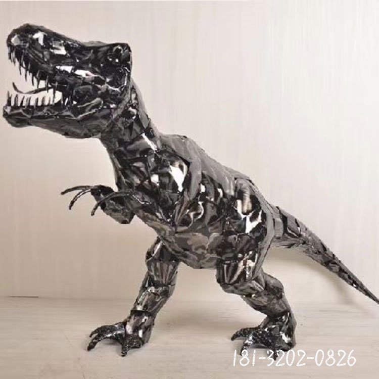 不锈钢恐龙雕塑